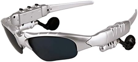 Bluetooth Sunglasses Digital Camera Glasses Wireless Bluetooth 4.1 Stereo Headset Headphone Polarized Glasses For IPhone 5/ 6 / 7S Samsung Galaxy S3 S4 S5 Note3/ Note4 HTC LG All Smart Phones Or PC Tablets With Bluetooth Function Support Calls Music Voice Self-timer Outdoor Activities Driving+ Gift ( Black, Yellow, Brown,Clear) Four-color Lenses ( Color : Silver )