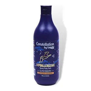 Lozalo Constellation Puppy Shampoo - 750ml Hypoallergenic Sulphate-Free Dry & Sensitive Skin Dog Wash for Puppy | Anti-Allergic Natural Aloevera for Healthy Pet Coat