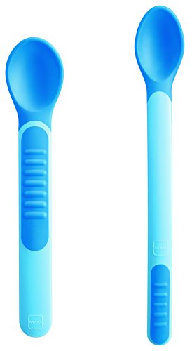 MAM Feeding Spoons and Keep Clean Cover (Blue)