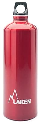 Laken Bouteille Futura de Laken avec bouchon à vis et goulot étroit 1 litre Rouge