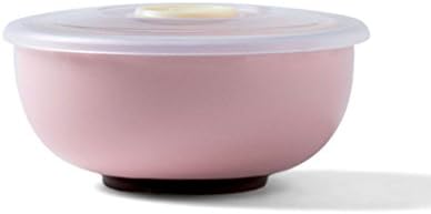 NNIU Durable and Resuable Microwave Bento,Bone china Lunch Boxes with compartments for Students and Adults,580 ML ( Color : Pink1 )
