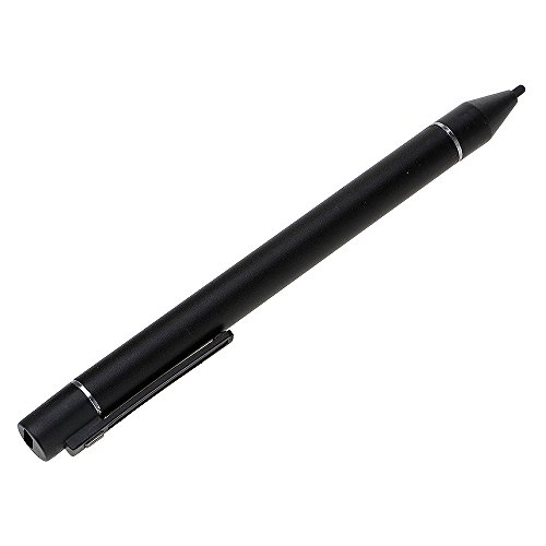 HuntGold ?Wiederaufladbar Feiner Punkt Touch Eingabestift für Samsung iPhone iPad Android Tablet Schwarz