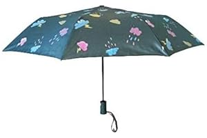 GOODFORGOODS Goods4good Paraguas que cambia de color con la lluvia estampado Rayos Nubes plegable automático mujer hombre color verde diámetro 107 cm.