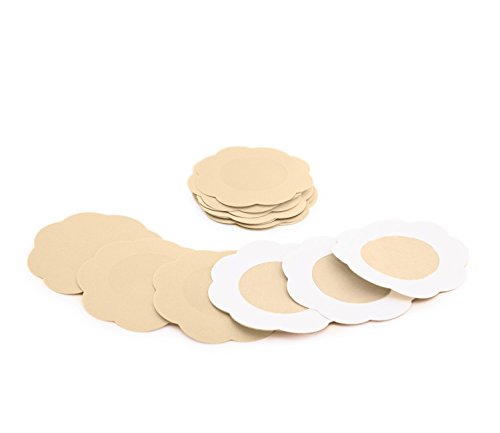 Preisvergleich Produktbild WSS 10 Paar Damen Blumenförmig Selbstklebende Aufkleber Brust Brustwarze Abdeckungen Pasties Wegwerfbares unsichtbares Band