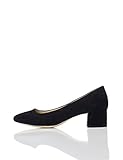 Estilo clásico find. Bailarinas con Tacón para Mujer, Negro (Black), 40 EU