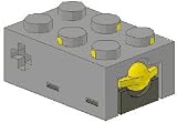 LEGO TECHNIC - ELECTRIC TOUCH SENSOR MIT 3x2 NOPPEN - TECHNIK MINDSTORMS 879 im neuen hellgrau - TECHNIK