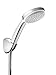 Produktbild Hansgrohe Monsoon Vario Handbrause 27279400 breit, 10 cm, 3-strahlig mit 1 Schlauch, 1 Rutschauto, 1,50 m
