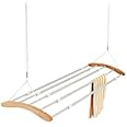 lakeland Extendable Ceiling Airer – Up To 6.7m Indoor Drying Space Beechwood & Aluminium