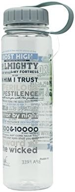 Simply Life Christian Gifts - Psalm 91 - 20oz (600ml) Bottle with Screw Lid - (Bpa-free) - Wide Mouth, Light Weight, Durable, Odorless, Fits Most Cup Holders. Inspired in Singapore - Suitable for Adults, Children and Sports Use.