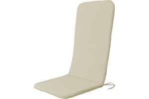 PARAMAISON Cuscino Copri Sedia Sdraio da Giardino Relax 120, Universale, con Laccetti ed Elastico, Imbottito 3cm, 45x120 cm