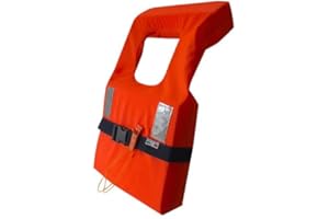 Nautica DDR srl Gilet de sauvetage certifié 100N - Ceinture de sauvetage réglable Flottant Natation Aide pour sauvetage Orange