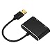 Produktbild HKFV USB C auf Typ C 8 in 1 USB 3.0 HDMI RJ45-Adapter Micro SD TF-Kartenleser HUB OT-5201B UBS 3.0 zu HDMI/VGA HD Konverter (Silber)