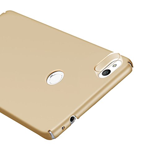Qissy Carcasa Huawei P8 Lite  2017 Series  Incluido Anti-Scratch Anti-Huella Dactilar a Prueba de Choque Suave Protective Case Cover Skin para Huawei P8 Lite 2017 Series  Oro 