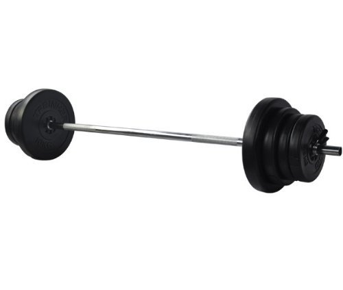 TrainHard Multi Hantelbank klappbar mit Lang-, Curl- und Kurzhantelstange und 90kg Hantelscheiben - 5