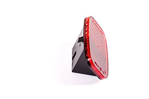 Schutzblech Reflektor Rück Strahler Heck Katzenauge Fahrrad Sicherheit ROT - 4