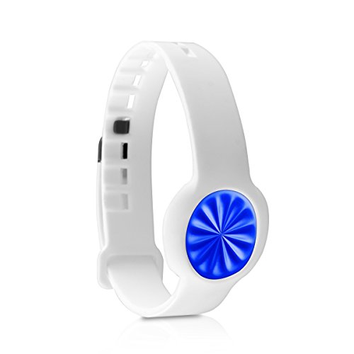 kwmobile 2in1 Set: 2x Sport Ersatzarmband für Jawbone UP Move in Schwarz Weiß Innenmaße: ca. 15,5 – 23 cm – Silikon Armband mit Verschluss ohne Tracker - 3