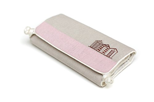 Preisvergleich Produktbild Seek Unique Beach Hut Schmucktasche, gerollt, cremefarben / Pink