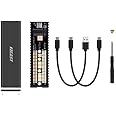 MICROWARE S8000 USB C to M.2 NVMe SSD Enclosure Reader, USB 3.1 Gen 2(10Gbps) to NVMe PCI-E Solid State Drive External Adapter Support UASP Trim (Fits only M.2 NVMe SSDs 2242/2260/2280)