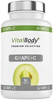 Pharmacies Product: One capsule contains whole: Grape seed extract 95% OPC 600 mg + 90 mg Vitamin C | Highly dosed &amp; VEGAN-FREE OF GENTECHNIK | Laboratory tested | German premium quality!