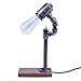 Produktbild Retro Industriell Wasserrohr Tischlampe, Kreativ Schlafzimmer Bedside Schreibtischlampe E27 Haushalt Studie Dachgeschoss Bar Café Dekorativ Beleuchtung, Taste Schalter und Hebelschalter,38*17*9CM