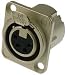 Produktbild Neutrik XLR-Steckverbinder Flanschbuchse, Kontakte gerade Polzahl: 4 Silber NC4FD-LX 1 St. (NC4FD-LX)