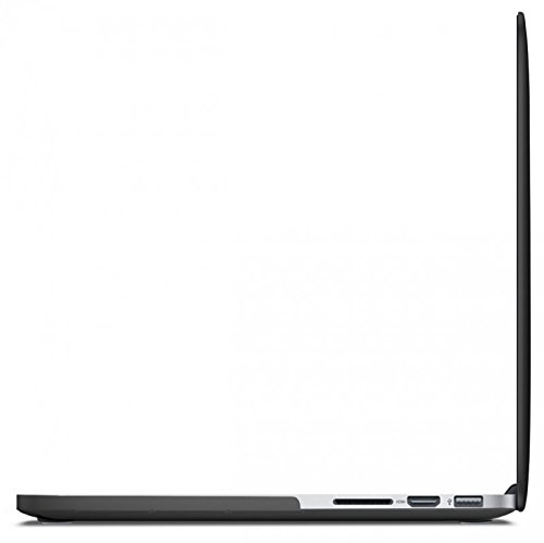 eFabrik Schutzhülle für Apple MacBook Pro Retina Display 33,78 cm (13.3 Zoll) Notebook (für Modell 2015) Case 2-Part Click System Laptop Hart-Plastik Schalen ( Polykarbonat ) mit gummierter Oberfläche in matt Schwarz - 5