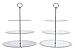 Produktbild Etagere Glas drei Etagen edel Glasetagere Servierteller Servierschale Gebäckteller H 45 cm Stückpreis