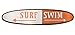 Produktbild Interlifestyle Surfboard 100cm Deko für Surfer Surf Swim Strand Surfbrett Holzschild orange