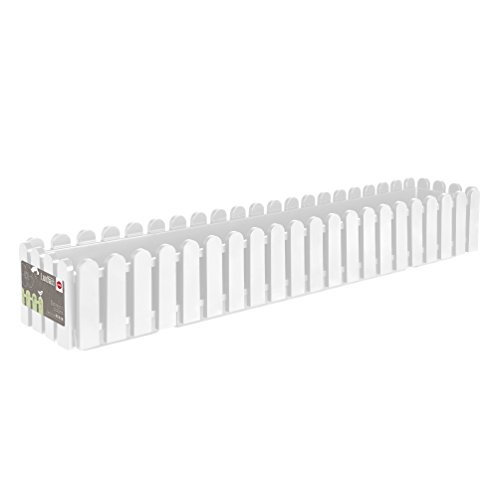 EMSA 956101200 Blumenkasten LANDHAUS, UV-beständig, frostfest, Made in Germany, Weiß, 95 x 20 x 16 cm - 6