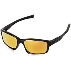 Oakley Gafas para hombre, Black/Fire Iridium (S3), 57