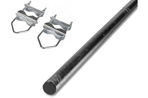 ELEKTRO SOFTMARKT Support d'antenne pour balustrade 3 m 2 x 150 cm + colliers de serrage