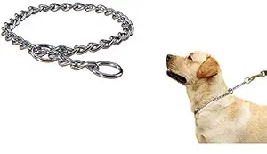 PSK PET MART Chock Chain 24 inches Neck Chain for Small and Medium Dog Dog (Silver)