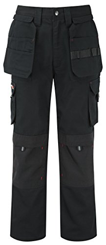 TuffStuff 700 - Pantalones de trabajo, Negro, 28W x 32.5L