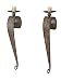 Produktbild Heinz Hofmann 9940 Wandkerzenhalter 2er-Set / Metall / Cremefarben / B. 12 x T. 17 x H. 64 cm