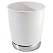 Produktbild InterDesign York Wastebasket Trash Can, White/Chrome by InterDesign