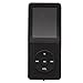 Produktbild WOVELOT MP3-Player (4 GB, Display 1.8", Radio, Voice Recorder), Super Bestrahlungsdauer 70 Stunden Kopfhoerer, USB-Kabel schwarz