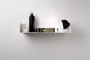 D-Segno Wandregal Metall - Regal Wand, Einzigartiges minimalistisches und modernes Design, Wandbuchhalter, Regal Metall, Modernes Wandregal, Made in Italy