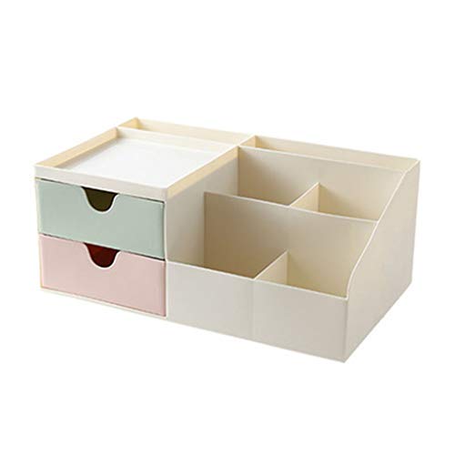 Preisvergleich Produktbild Strahlende Zukunft Desktop Kosmetik Aufbewahrungsbox Fach Doppelhaushalt Kunststoffschublade Hautpflege Rack Schminktisch Finishing Box (Color : C)