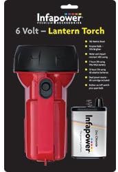 Infapower 6 Volt Lantern Torch with,