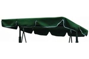 SPRINGS & CANOPIES Replacement Canopy for Garden swing 2/3 seater different sizes and styles available (155 x 110, Green)