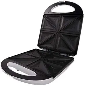 Delavala 4-Slice Non-Stick Belgian Sandwich Maker with Indicator Lights, Compact Design