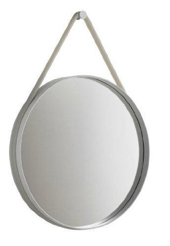 Hay - Strap Mirror, grau, 70 cm