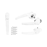 EINFACH VERRIEGELN: Verriegelt bzw. entriegelt werden die Griffe für Fenster, Balkontüren oder Terassentüren mit dem federnden Druckknopf. So sichern Sie Fenster, Balkon oder Terrasse quasi per Knopfdruck.