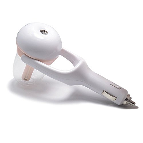 FANGXIN Mini USB Auto Ultraschall Luftbefeuchter Dampf Luftreiniger 50ml 180° drehbar Lila/Blau/Grün/Pink (Pink) - 3