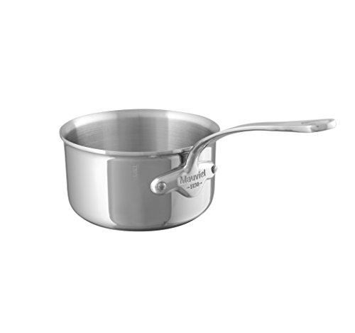MauvielM'Cook 18 cm Stainless Steel Saucepan with Cast Stainless Steel Handle and 2.6 mm Thick