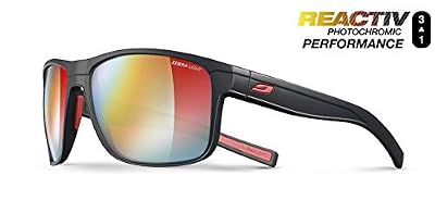 Julbo Renegade Lunettes de Soleil Homme, Noir/Rouge