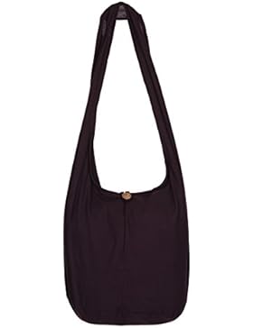 ThaiUK Damen Hippie-Tasche mit Schulterriemen, Boho-Stil, 100 % Baumwolle