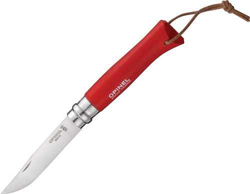 Opinel O001705 Tradición Colorama, Unisex, Rojo, 8 cm