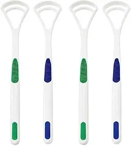 LUSH Tongue Cleaner Brush Scraper, Set Of 4 pcs(multi colour)