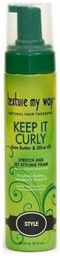 Texture My WayKeep It Curly Stretch and Set Styling Foam 8.5oz by Africa's Best